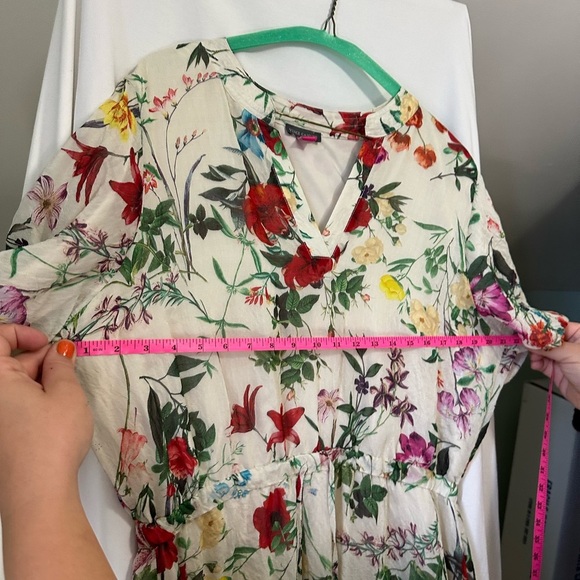 Vince Camuto Multicolor Floral Italian Dress size XL - Picture 4 of 9